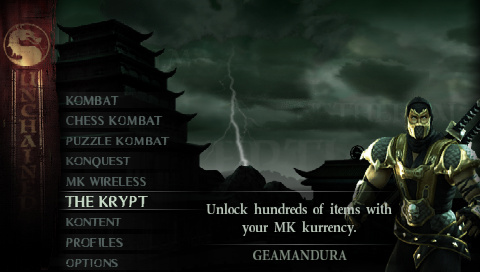 Mortal Kombat: Unchained screenshot 4 for PSP